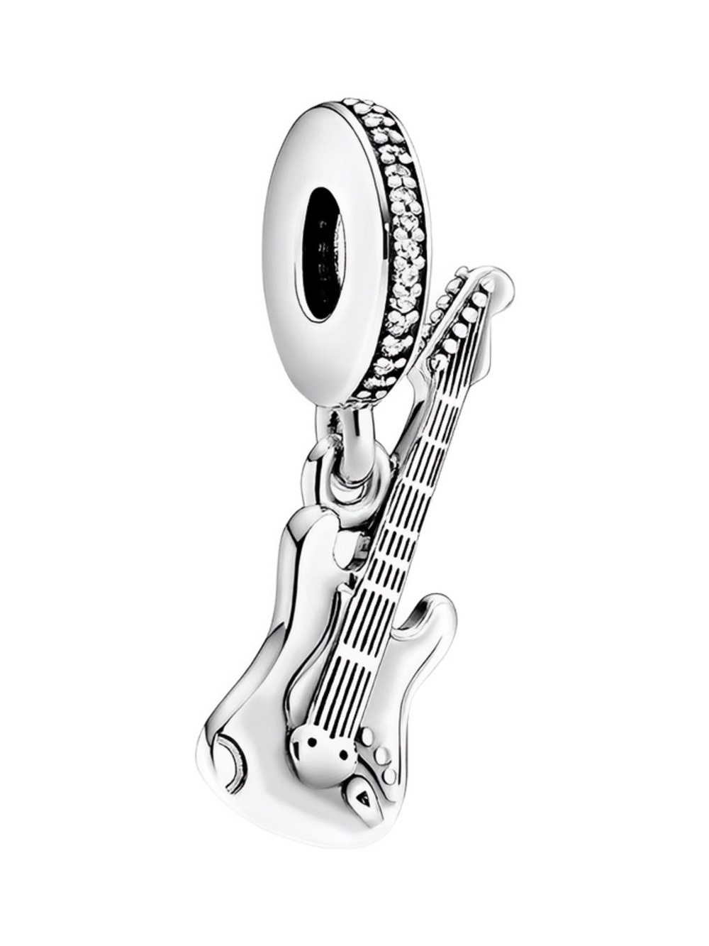 Pandora Silver Guitar Dangle Charm